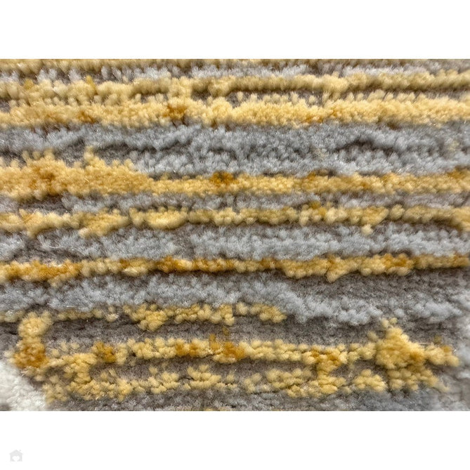 Orion OR12 Blocks Modern Geometric Distressed Textured Soft-Touch Metallic Shimmer Yellow/Grey/Silver/Cream Rug-Asiatic Carpets-Rug Love - The Most Loved Rug Store
