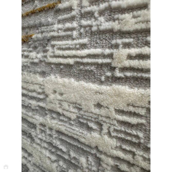 Orion OR12 Blocks Modern Geometric Distressed Textured Soft-Touch Metallic Shimmer Yellow/Grey/Silver/Cream Rug-Asiatic Carpets-Rug Love - The Most Loved Rug Store