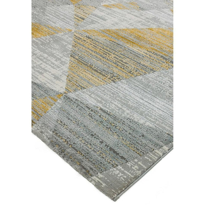 Orion OR12 Blocks Modern Geometric Distressed Textured Soft-Touch Metallic Shimmer Yellow/Grey/Silver/Cream Rug-Asiatic Carpets-Rug Love - The Most Loved Rug Store