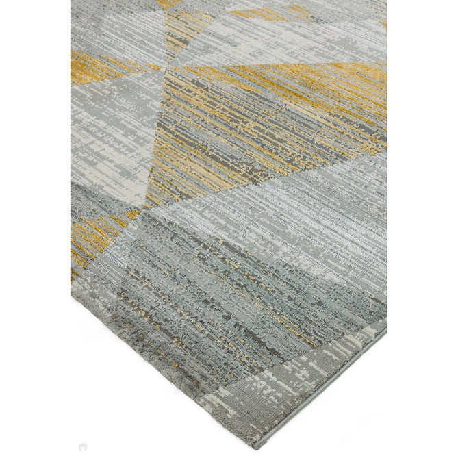 Orion OR12 Blocks Modern Geometric Distressed Textured Soft-Touch Metallic Shimmer Yellow/Grey/Silver/Cream Rug-Asiatic Carpets-Rug Love - The Most Loved Rug Store
