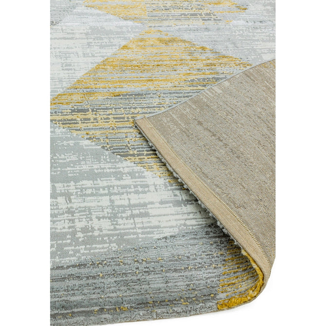 Orion OR12 Blocks Modern Geometric Distressed Textured Soft-Touch Metallic Shimmer Yellow/Grey/Silver/Cream Rug-Asiatic Carpets-Rug Love - The Most Loved Rug Store