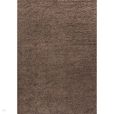 Oxford OXF00 Plain Plush Soft Stain-Resistant Textured Polypropylene Shaggy Dark Beige Rug