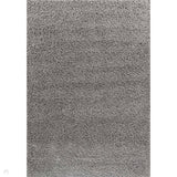 Oxford OXF00 Plain Plush Soft Stain-Resistant Textured Polypropylene Shaggy Grey Rug