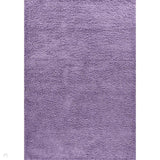Oxford OXF00 Plain Plush Soft Stain-Resistant Textured Polypropylene Shaggy Lilac Rug