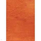 Oxford OXF00 Plain Plush Soft Stain-Resistant Textured Polypropylene Shaggy Orange Rug