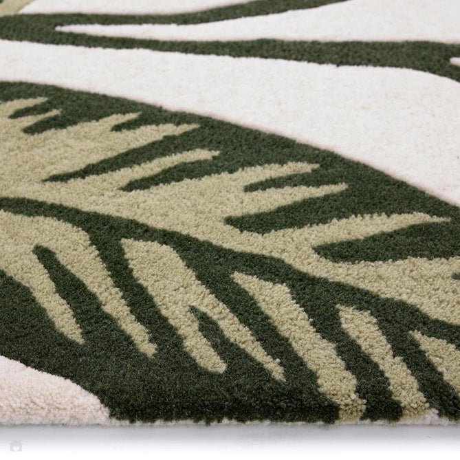 Paradise Leaf Cream/Green Rug-Origins-Rug Love - The Most Loved Rug Store