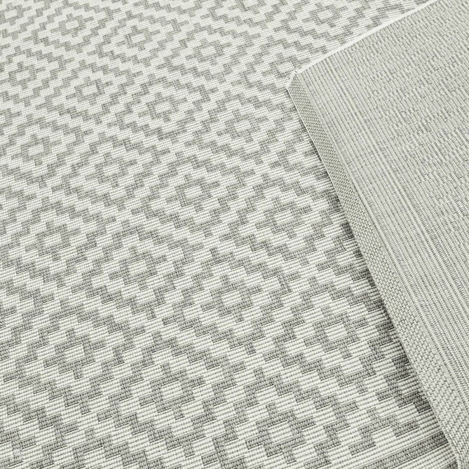 Patio PAT11 Diamond Modern Geometric Durable Stain-Resistant Weatherproof Flatweave In-Outdoor Grey/Cream Rug-Asiatic Carpets-Rug Love - The Most Loved Rug Store