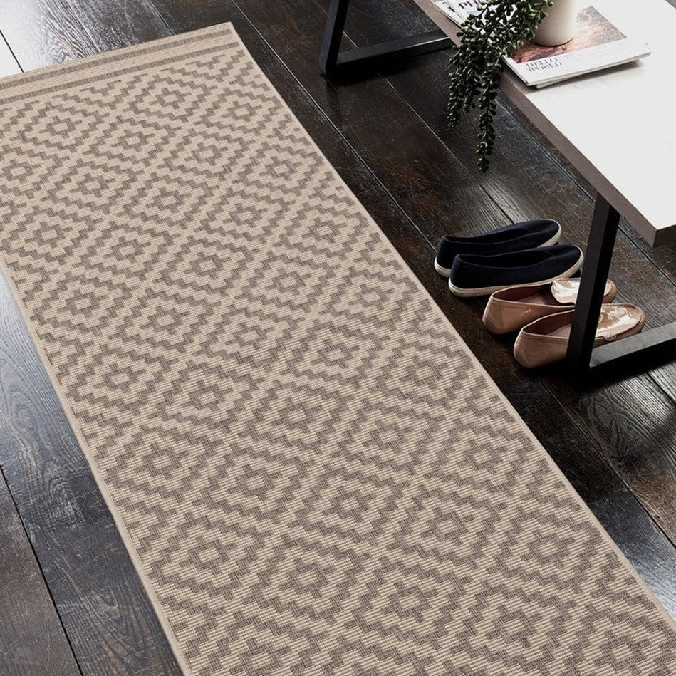 On Sale Patio PAT11 Diamond Modern Geometric Durable Stain-Resistant ...