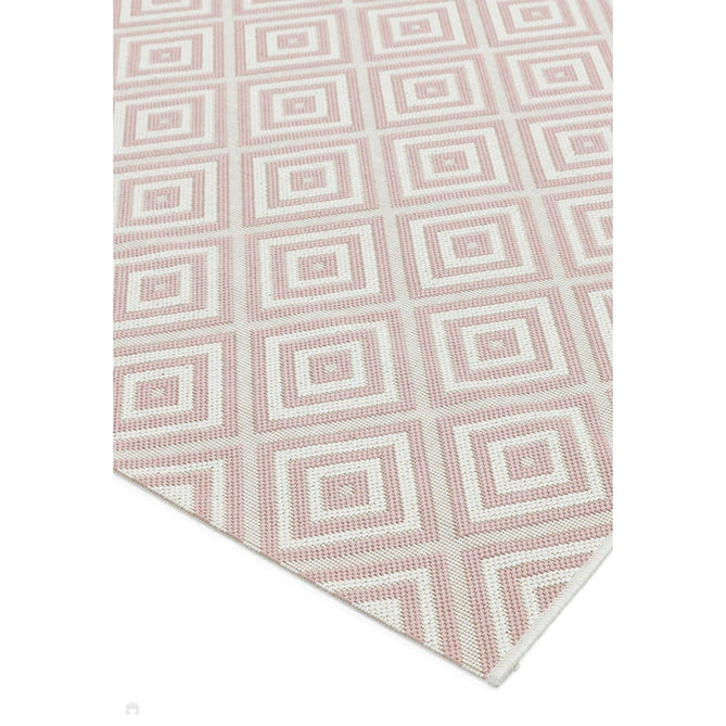 Patio PAT13 Jewel Modern Geometric Durable Stain-Resistant Weatherproof Flatweave In-Outdoor Pink Rug-Asiatic Carpets-Rug Love - The Most Loved Rug Store