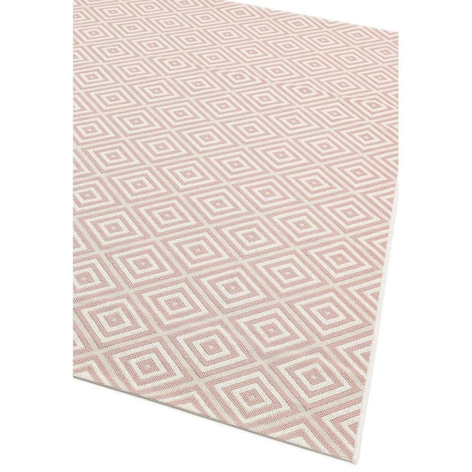 Patio PAT13 Jewel Modern Geometric Durable Stain-Resistant Weatherproof Flatweave In-Outdoor Pink Rug-Asiatic Carpets-Rug Love - The Most Loved Rug Store