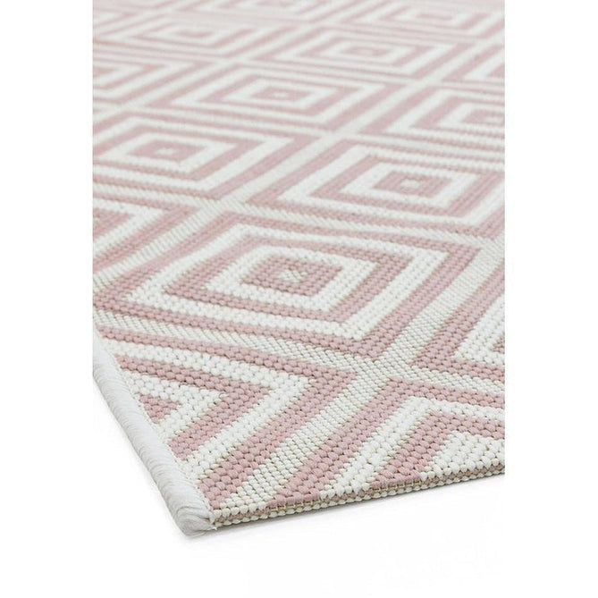 Patio PAT13 Jewel Modern Geometric Durable Stain-Resistant Weatherproof Flatweave In-Outdoor Pink Rug-Asiatic Carpets-Rug Love - The Most Loved Rug Store