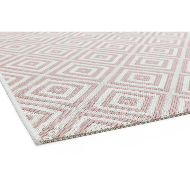 Patio PAT13 Jewel Modern Geometric Durable Stain-Resistant Weatherproof Flatweave In-Outdoor Pink Rug-Asiatic Carpets-Rug Love - The Most Loved Rug Store