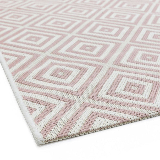 Patio PAT13 Jewel Modern Geometric Durable Stain-Resistant Weatherproof Flatweave In-Outdoor Pink Rug-Asiatic Carpets-Rug Love - The Most Loved Rug Store
