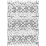 Patio PAT16 Deco Modern Geometric Durable Stain-Resistant Weatherproof Flatweave In-Outdoor Ivory Rug