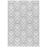 Patio PAT16 Deco Modern Geometric Durable Stain-Resistant Weatherproof Flatweave In-Outdoor Ivory Rug