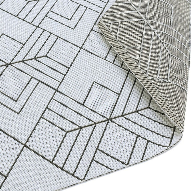 Patio PAT16 Deco Modern Geometric Durable Stain-Resistant Weatherproof Flatweave In-Outdoor Ivory/Charcoal/Grey Rug-Asiatic Carpets-Rug Love - The Most Loved Rug Store