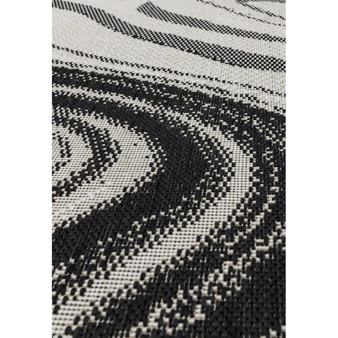 Patio PAT19 Marble Modern Abstract Durable Stain-Resistant Weatherproof Flatweave In-Outdoor Black Rug-Asiatic Carpets-Rug Love - The Most Loved Rug Store