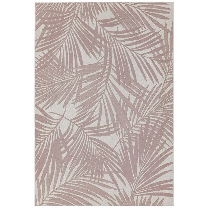 Patio PAT21 Palm Modern Floral Durable Stain-Resistant Weatherproof Flatweave In-Outdoor Pink Rug-Asiatic Carpets-Rug Love - The Most Loved Rug Store