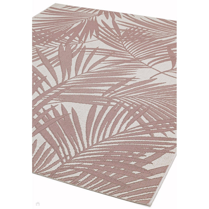 Patio PAT21 Palm Modern Floral Durable Stain-Resistant Weatherproof Flatweave In-Outdoor Pink Rug-Asiatic Carpets-Rug Love - The Most Loved Rug Store