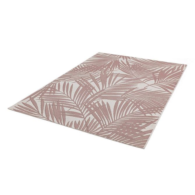Patio PAT21 Palm Modern Floral Durable Stain-Resistant Weatherproof Flatweave In-Outdoor Pink Rug-Asiatic Carpets-Rug Love - The Most Loved Rug Store