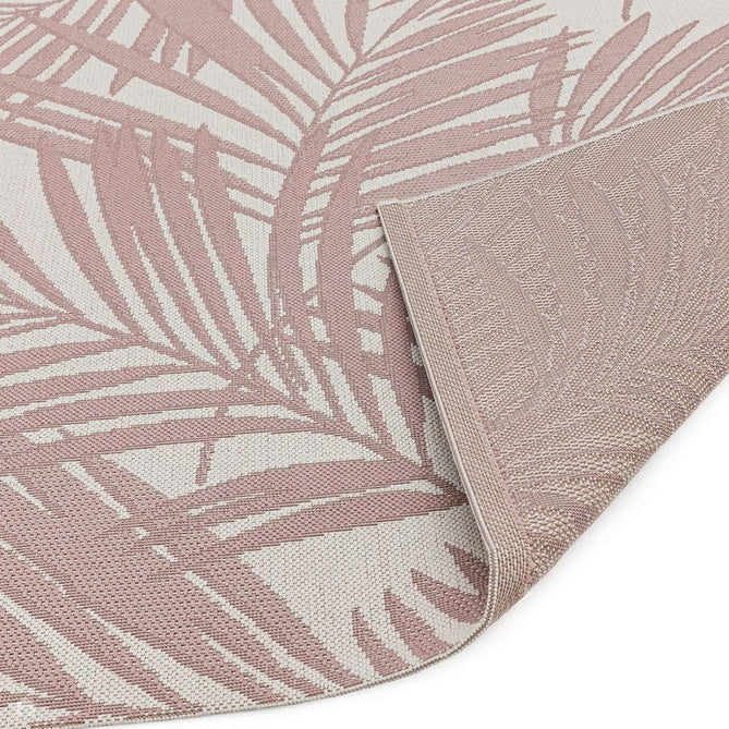 Patio PAT21 Palm Modern Floral Durable Stain-Resistant Weatherproof Flatweave In-Outdoor Pink Rug-Asiatic Carpets-Rug Love - The Most Loved Rug Store
