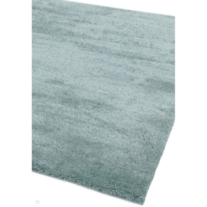 Payton Soft Shimmer Silky Polyester Plain Shaggy Duck Egg Rug-Asiatic Carpets-Rug Love - The Most Loved Rug Store