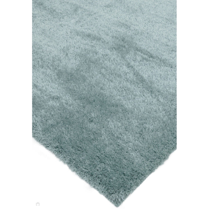 Payton Soft Shimmer Silky Polyester Plain Shaggy Duck Egg Rug-Asiatic Carpets-Rug Love - The Most Loved Rug Store