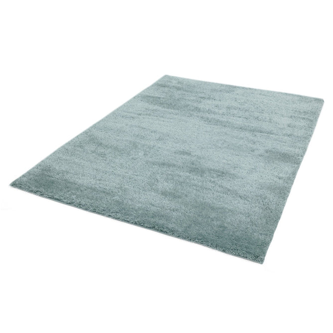 Payton Soft Shimmer Silky Polyester Plain Shaggy Duck Egg Rug-Asiatic Carpets-Rug Love - The Most Loved Rug Store
