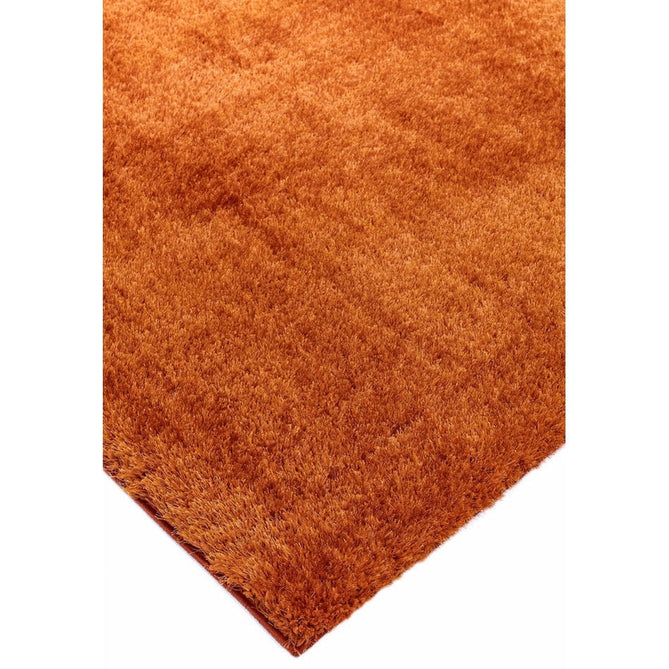Payton Soft Shimmer Silky Polyester Plain Shaggy Orange Rug-Asiatic Carpets-Rug Love - The Most Loved Rug Store