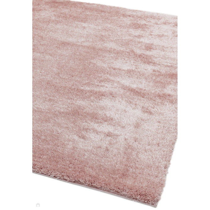 Payton Soft Shimmer Silky Polyester Plain Shaggy Pink Rug-Asiatic Carpets-Rug Love - The Most Loved Rug Store