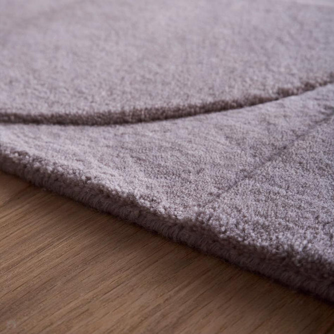 Penny Modern Geometric 3D Hand-Carved Hi-Low Soft Textured Wool Pale Mauve Rug-Origins-Rug Love - The Most Loved Rug Store