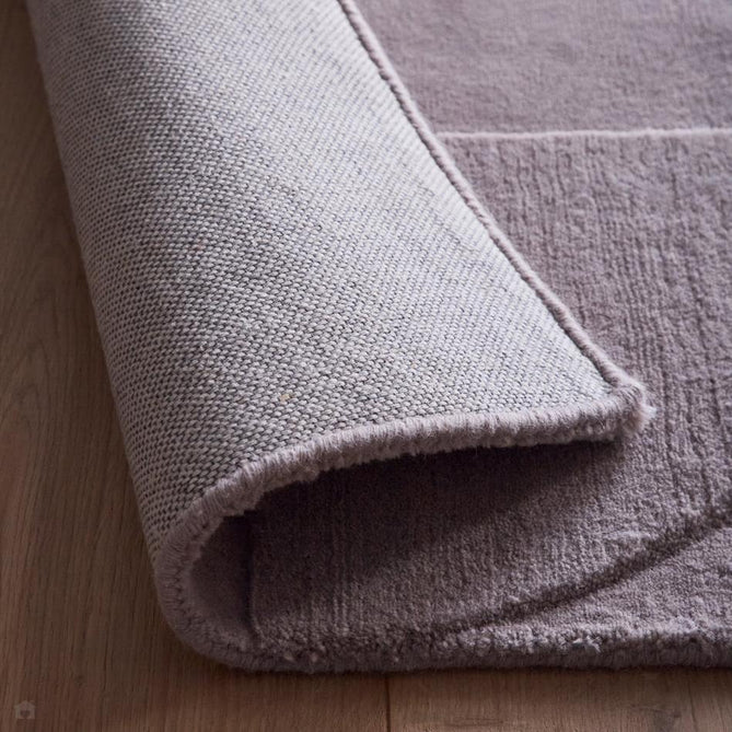 Penny Modern Geometric 3D Hand-Carved Hi-Low Soft Textured Wool Pale Mauve Rug-Origins-Rug Love - The Most Loved Rug Store