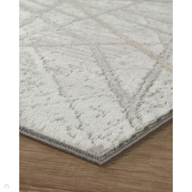 Perla Axis PER01 Modern Abstract Distressed Metallic Shimmer Soft Textured Polyblend Short Pile Silver Grey/Ash Grey/Warm Taupe/Pewter/Frosted White Rug-Desire Rugs-Rug Love - The Most Loved Rug Store