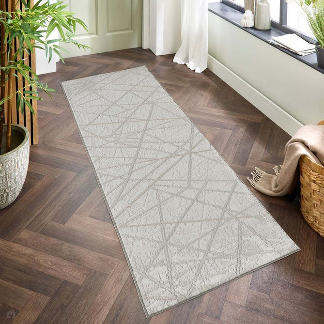Perla Axis PER01 Modern Abstract Distressed Metallic Shimmer Soft Textured Polyblend Short Pile Silver Grey/Ash Grey/Warm Taupe/Pewter/Frosted White Rug-Desire Rugs-Rug Love - The Most Loved Rug Store
