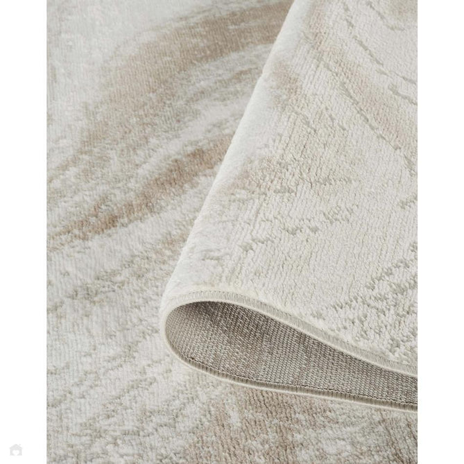 Perla Resin PER03 Modern Abstract Distressed Metallic Shimmer Soft Textured Polyblend Short Pile Ivory/Warm Beige/Champagne/Stone Taupe/Almond Rug-Desire Rugs-Rug Love - The Most Loved Rug Store