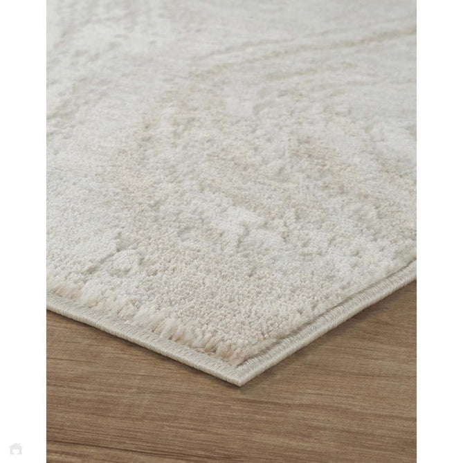 Perla Resin PER03 Modern Abstract Distressed Metallic Shimmer Soft Textured Polyblend Short Pile Ivory/Warm Beige/Champagne/Stone Taupe/Almond Rug-Desire Rugs-Rug Love - The Most Loved Rug Store