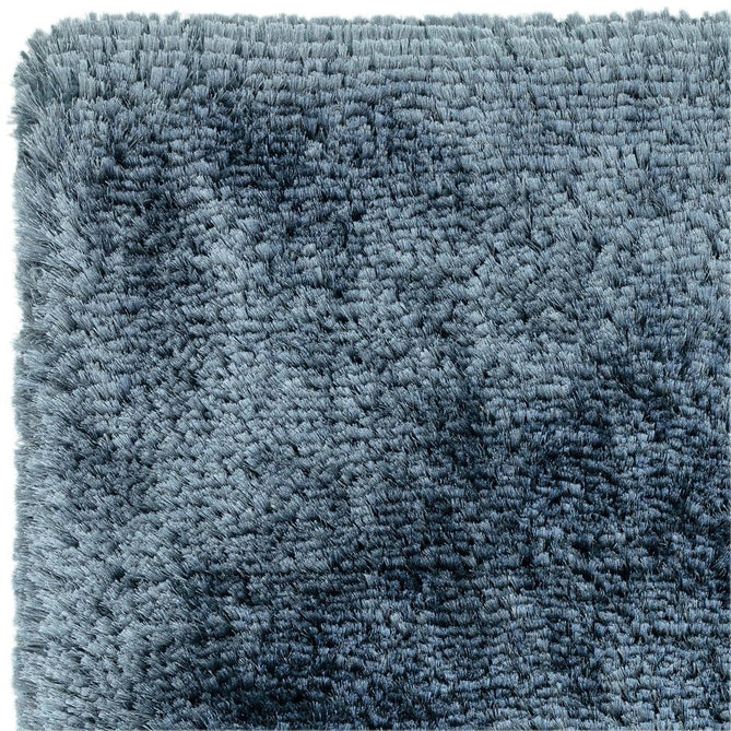 Plush Luxury Super Thick Heavyweight High-Density Hand-Woven Soft High-Pile Plain Polyester Tonal Textured Metallic Shimmer Shaggy Airforce Blue Round Rug-Asiatic Carpets-Rug Love - The Most Loved Rug Store