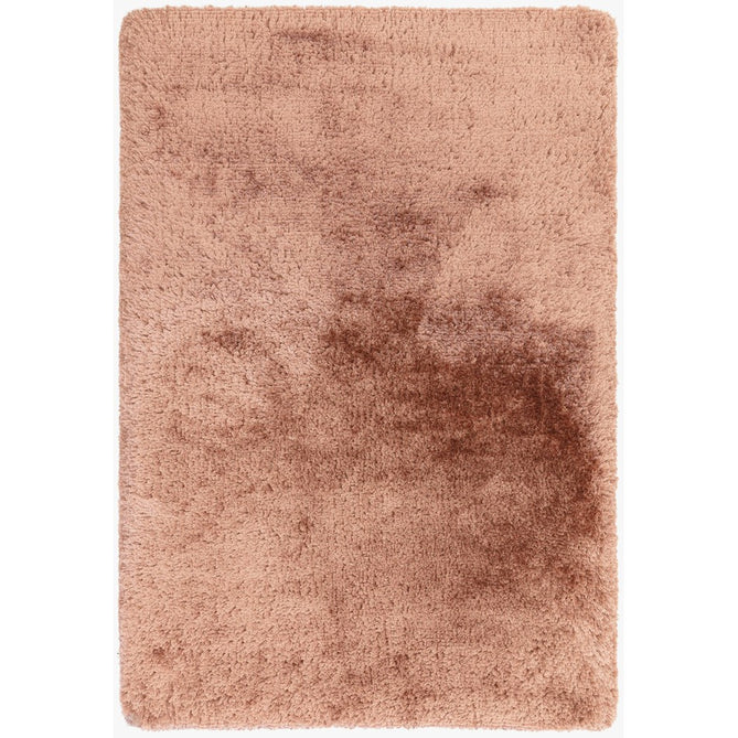 Plush Luxury Super Thick Heavyweight High-Density Hand-Woven Soft High-Pile Plain Polyester Tonal Textured Metallic Shimmer Shaggy Blush Round Rug-Asiatic Carpets-Rug Love - The Most Loved Rug Store