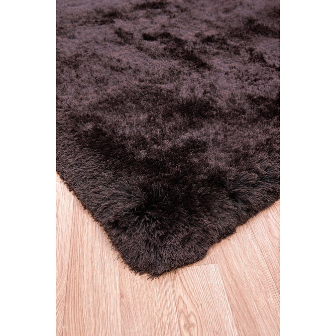 Plush Luxury Super Thick Heavyweight High-Density Hand-Woven Soft High-Pile Plain Polyester Tonal Textured Metallic Shimmer Shaggy Dark Chocolate Rug-Asiatic Carpets-Rug Love - The Most Loved Rug Store