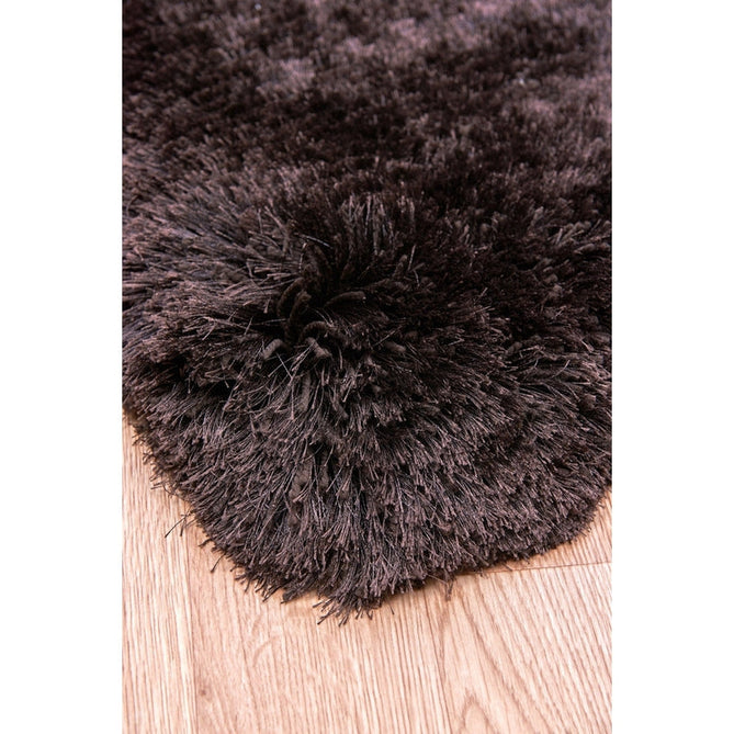Plush Luxury Super Thick Heavyweight High-Density Hand-Woven Soft High-Pile Plain Polyester Tonal Textured Metallic Shimmer Shaggy Dark Chocolate Rug-Asiatic Carpets-Rug Love - The Most Loved Rug Store