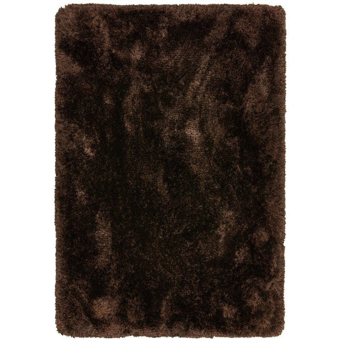 Plush Luxury Super Thick Heavyweight High-Density Hand-Woven Soft High-Pile Plain Polyester Tonal Textured Metallic Shimmer Shaggy Dark Chocolate Rug-Asiatic Carpets-Rug Love - The Most Loved Rug Store