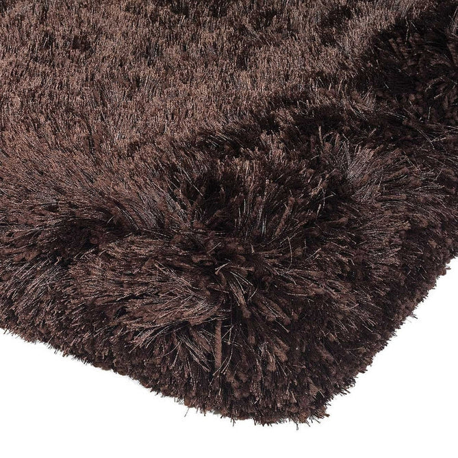Plush Luxury Super Thick Heavyweight High-Density Hand-Woven Soft High-Pile Plain Polyester Tonal Textured Metallic Shimmer Shaggy Dark Chocolate Rug-Asiatic Carpets-Rug Love - The Most Loved Rug Store