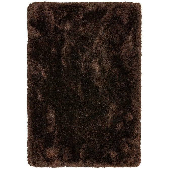Plush Luxury Super Thick Heavyweight High-Density Hand-Woven Soft High-Pile Plain Polyester Tonal Textured Metallic Shimmer Shaggy Dark Chocolate Rug-Asiatic Carpets-Rug Love - The Most Loved Rug Store