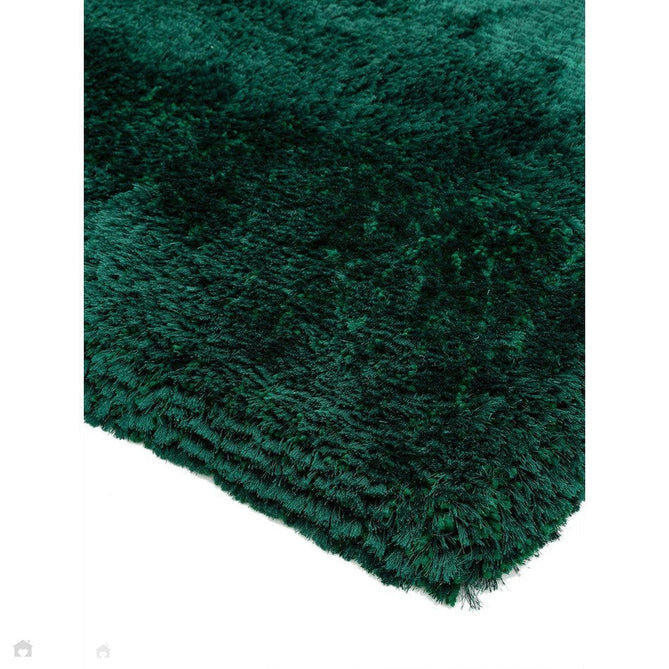 Plush Luxury Super Thick Heavyweight High-Density Hand-Woven Soft High-Pile Plain Polyester Tonal Textured Metallic Shimmer Shaggy Emerald Rug-Asiatic Carpets-Rug Love - The Most Loved Rug Store
