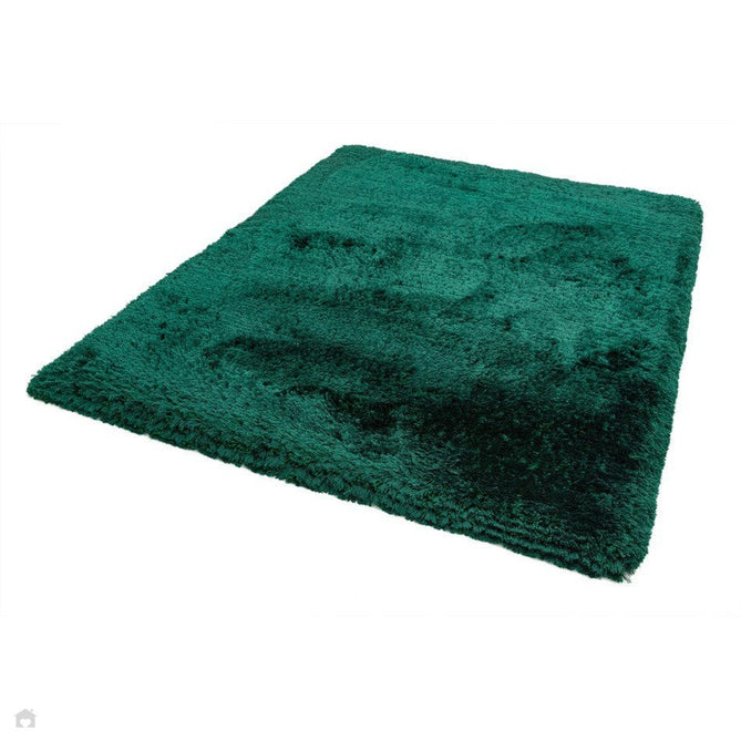 Plush Luxury Super Thick Heavyweight High-Density Hand-Woven Soft High-Pile Plain Polyester Tonal Textured Metallic Shimmer Shaggy Emerald Rug-Asiatic Carpets-Rug Love - The Most Loved Rug Store