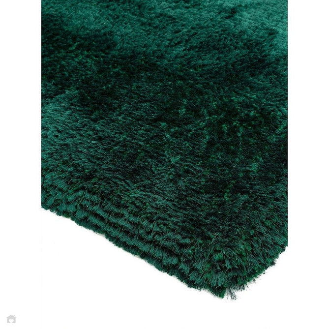 Plush Luxury Super Thick Heavyweight High-Density Hand-Woven Soft High-Pile Plain Polyester Tonal Textured Metallic Shimmer Shaggy Emerald Rug-Asiatic Carpets-Rug Love - The Most Loved Rug Store