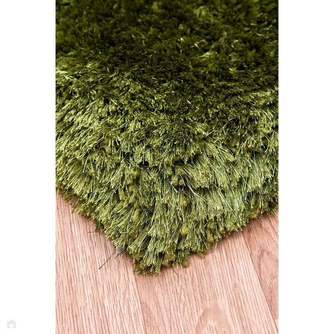 Plush Luxury Super Thick Heavyweight High-Density Hand-Woven Soft High-Pile Plain Polyester Tonal Textured Metallic Shimmer Shaggy Green Rug-Asiatic Carpets-Rug Love - The Most Loved Rug Store