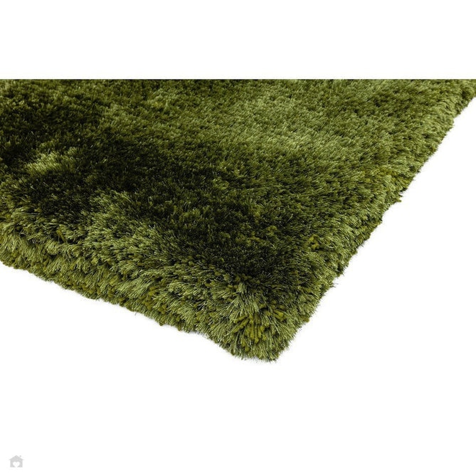 Plush Luxury Super Thick Heavyweight High-Density Hand-Woven Soft High-Pile Plain Polyester Tonal Textured Metallic Shimmer Shaggy Green Rug-Asiatic Carpets-Rug Love - The Most Loved Rug Store