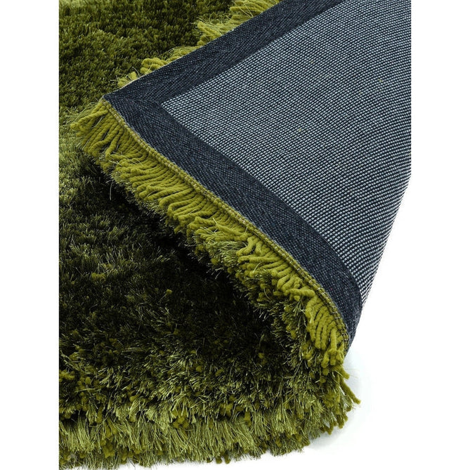 Plush Luxury Super Thick Heavyweight High-Density Hand-Woven Soft High-Pile Plain Polyester Tonal Textured Metallic Shimmer Shaggy Green Rug-Asiatic Carpets-Rug Love - The Most Loved Rug Store