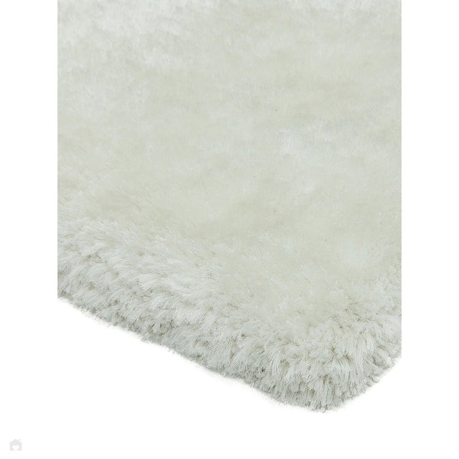 Plush Luxury Super Thick Heavyweight High-Density Hand-Woven Soft High-Pile Plain Polyester Tonal Textured Metallic Shimmer Shaggy Ivory/White Rug-Asiatic Carpets-Rug Love - The Most Loved Rug Store